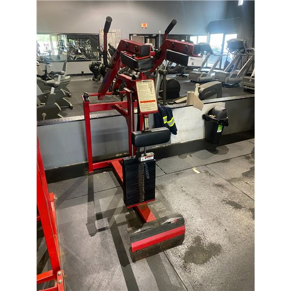 BODY MASTER S100 COMMERCIAL VARIABLE WEIGHT STANDING CALF RAISE MACHINE