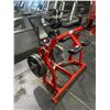 Image 1 : COMMERCIAL FREE WEIGHT LEG CURL MACHINE WITH PAIR OF 45LBS PLATES
