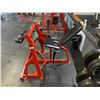 Image 2 : COMMERCIAL FREE WEIGHT LEG CURL MACHINE WITH PAIR OF 45LBS PLATES