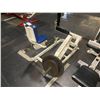 Image 2 : CYBEX COMMERCIAL FREE WEIGHT SITTING CALF RAISE MACHINE WITH 1 - 45LBS PLATE AND 1 - 25LBS PLATE
