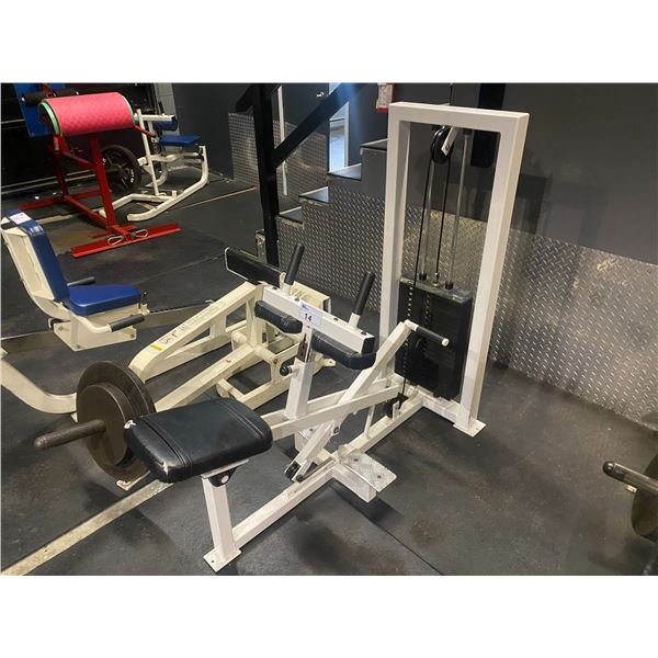 COMMERCIAL VARIABLE WEIGHT SITTING CALF RAISE MACHINE