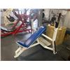 Image 1 : COMMERCIAL INCLINED FREE WEIGHT BENCH PRESS (NO BAR, NO WEIGHTS)