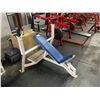 Image 2 : COMMERCIAL INCLINED FREE WEIGHT BENCH PRESS (NO BAR, NO WEIGHTS)