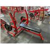 Image 2 : BODY MASTER COMMERCIAL FREE WEIGHT BENCH PRESS WITH 4 - 45LBS PLATES (NO BAR)