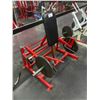 Image 2 : HAMMER STRENGTH COMMERCIAL FREE WEIGHT SEATED/STANDING SHRUG MACHINE WITH PAIR OF 45LBS PLATES