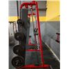 Image 2 : HAMMER STRENGTH COMMERCIAL FREE WEIGHT GUIDED SQUAT RACK WITH 14 ASSORTED WEIGHTED PLATES AND BAR...