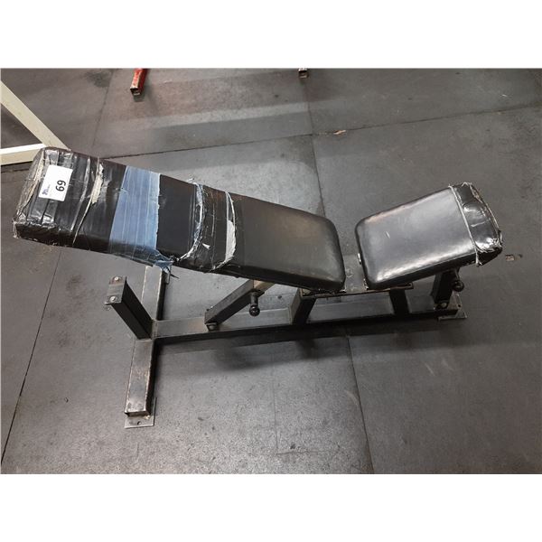 COMMERCIAL ADJUSTABLE FREE WEIGHT BENCH