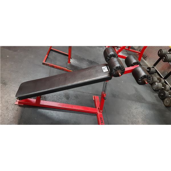 COMMERCIAL INVERTED FREE WEIGHT BENCH