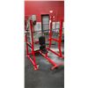 Image 1 : HAMMER STRENGTH COMMERCIAL FREE WEIGHT UPRIGHT SEATED BENCH PRESS WITH BAR (NO WEIGHTS)