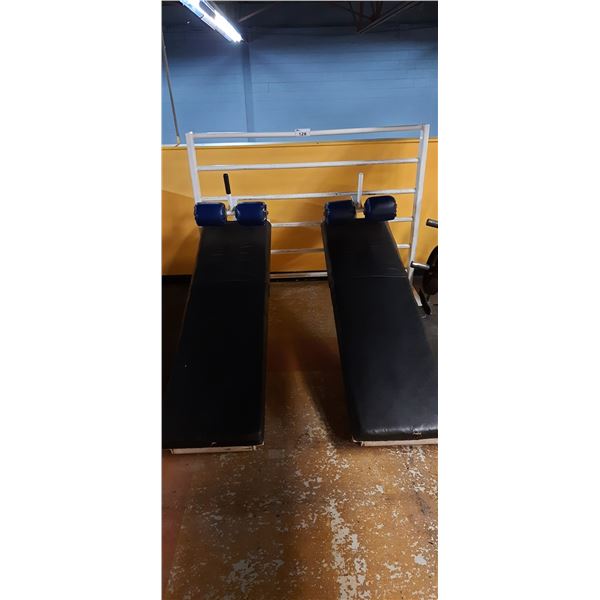 DUAL COMMERCIAL ADJUSTABLE FREE WEIGHT BENCHES