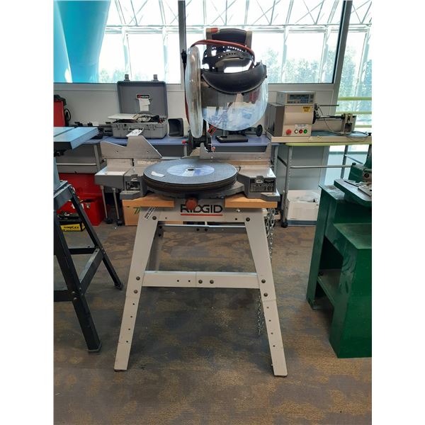 RIDGID MS1050 HEAVY DUTY MITER SAW WITH 10 PCS GEMINI 14" CUT OFF WHEELS