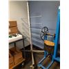 Image 3 : MOBILE 12 ROD COIL RACK AND MOBILE ADJUSTABLE ROTATING WORK STATION