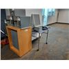 Image 1 : HEAVY DUTY POWER CABLE, TRANSFORMER BOX AND WOOD PEDESTAL DISPLAY