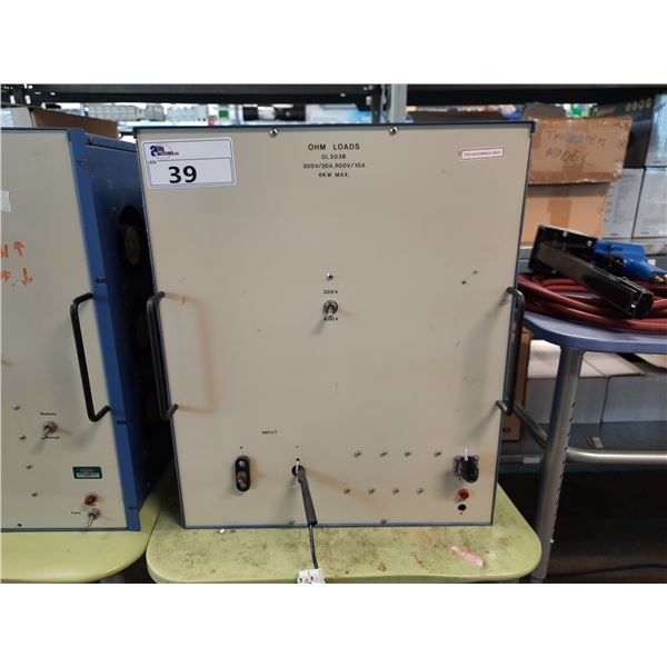 OHM LOADS OL2036 300V/20A, 600V/10A 6KW MAX CONTROL BOX