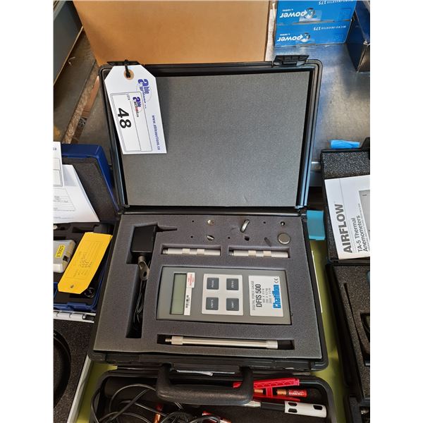 CHATILLON DFIS 500 DIGITAL FORCE GAUGE WITH ASSORTED TOOLING, POWER CABLE AND CARRY CASE