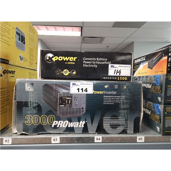 XANTREX 3000 PROWATT POWER INVERTER AND XANTREX XPOWER 1500 POWER INVERTER