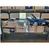 Image 1 : SHELF OF ASSORTED CHARGERS AND POWER BACK UPS
