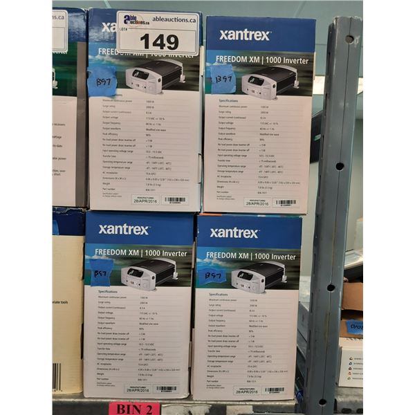 4 XANTREX FREEDOM XM 1000 POWER INVERTERS