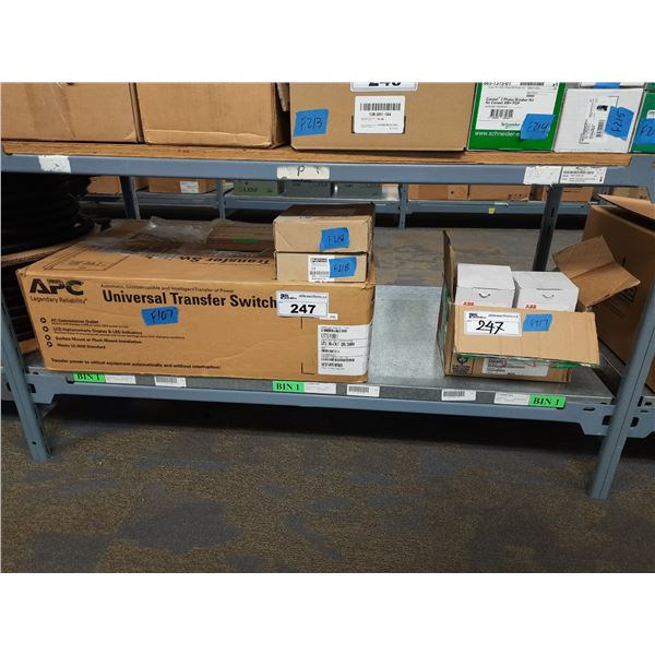 APC UNIVERSAL TRANSFER SWITCH, AC/DC POWER SUPPLIES, AND HIGH PERFORMANCE BREAKER SWITCHES