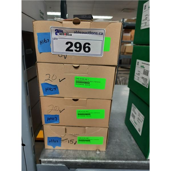 4 BOXES OF BUSSMANN BVL50 SIGNAL SWITCHES