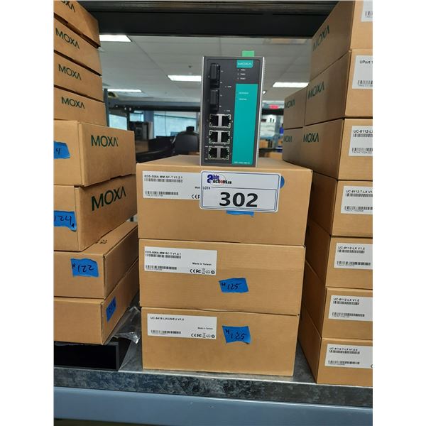 3 BOXES OF MOXA EDS-508A-MM-SC-T V1.2.1 / UC-8418-LX/US/EU V1.0 COMPONENTS