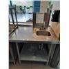 Image 1 : STAINLESS STEEL 36"W X 30"D X 35"H PREP TABLE/SINK