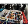 Image 2 : BLUE METAL 3 TIER PRODUCT CART WITH CONTENTS OF ASSORTED HAND TOOLS