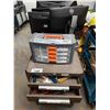 Image 2 : KENNEDY MOBILE 5 DRAWER TOOL BOX WITH CONTENTS OF ASSORTED HAND TOOLS AND 4 DRAWER PORTABLE PARTS
