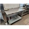 Image 2 : STAINLESS STEEL 48"W X 30"D X 36"H PREP TABLE