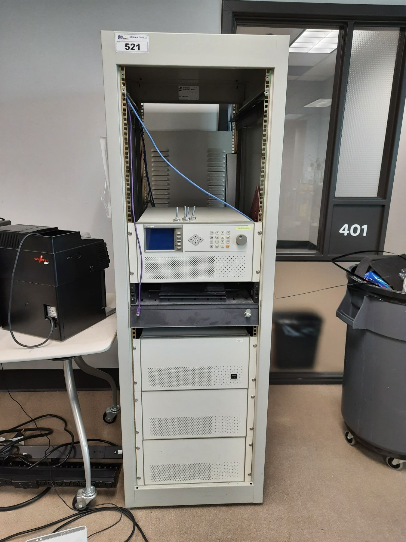 CHROMA PROGRAMMABLE AC SOURCE 6490 AND MOBILE COMPONENT RACK