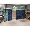 Image 2 : 4- BLUE/PASTEL DOUBLE TIER 4 DOOR LOCKER, LOCKER SIZE 12"WX18"DX36"H AND