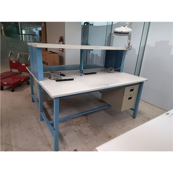 Two Step Work Table WHITE 72