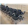 Image 2 : 12 ASSORTED BLACK MESH MOBILE OFFICE CHAIRS