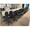 Image 2 : 26 ASSORTED BLACK FABRIC MOBILE ADJUSTABLE OFFICE CHAIR