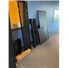 Image 3 : CONTENTS OF SECOND FLOOR OUTER WALK WAY INCLUDING 3 APC MOBILE SEVER RACKS, POLYCOM DUAL TV