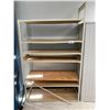 Image 2 : 1 GREY METAL TWO DOOR MOBILE STORAGE CABINET, 1 RUBBERMAID 2 DOOR STORAGE CABINET, METAL