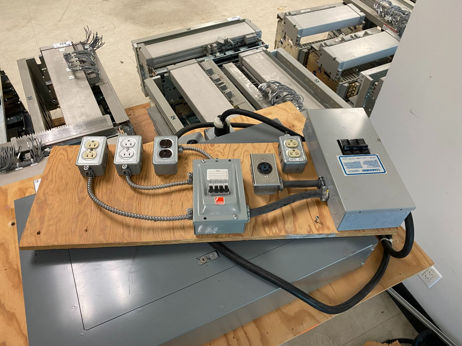 3 ASSORTED PANEL BOARDS WITH SWITCHES MOUNTED ON PLYWOOD, COMES WITH ...