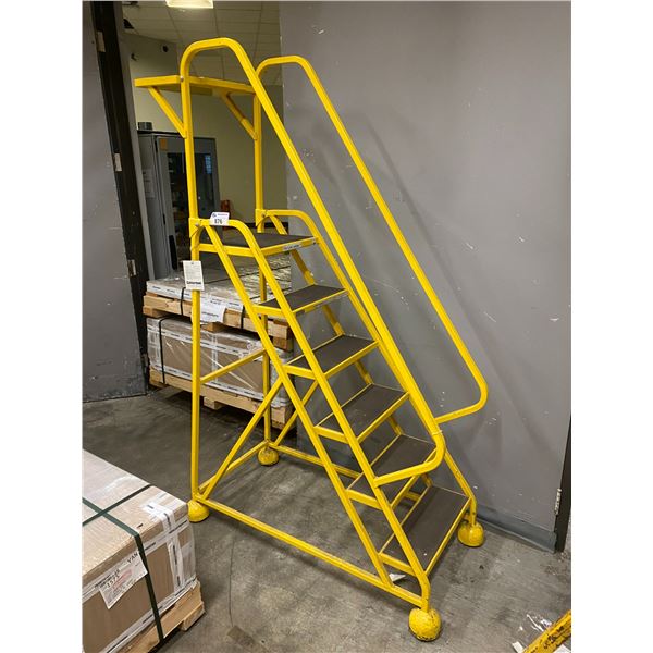 Body Shop Ladder MOBILE 6 STEP SHOP LADDER