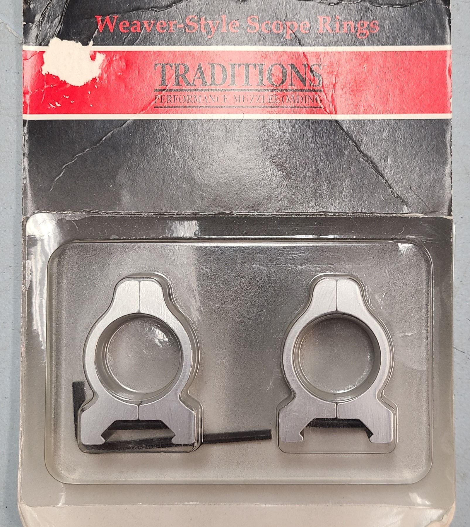 Traditions Scope Rings Split Style Silver Finish 1