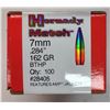 Image 1 : Hornady Match 7mm 162 gr 100rds BTHP Bullets
