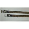 Image 1 : Two Bullet Belts Leather Belt with Faux Bullets