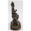 Image 2 : Chinese Copper Bronze Seated Buddha with Lion