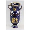 Blue & Gold Amphora 24k Gold Made by Nassos