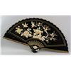 Chinese Stone Inlaid Lacquer Fan
