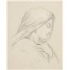 Image 1 : Pencil on Paper Portrait of Woman