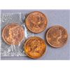 Image 2 : Lot of 4 Canada Coins 1c 1963, 1964, 1967, 1968