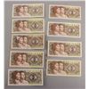 Image 2 : Lot of 14 Chinese Bills 5c, 10c, $1, $10, $50