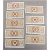 Image 3 : Lot of 14 Chinese Bills 5c, 10c, $1, $10, $50