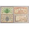 Image 2 : Lot of 4 Hong Kong Paper Money $1, $5, $10