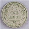Image 2 : Seycehlles Coin 1954 One Rupee